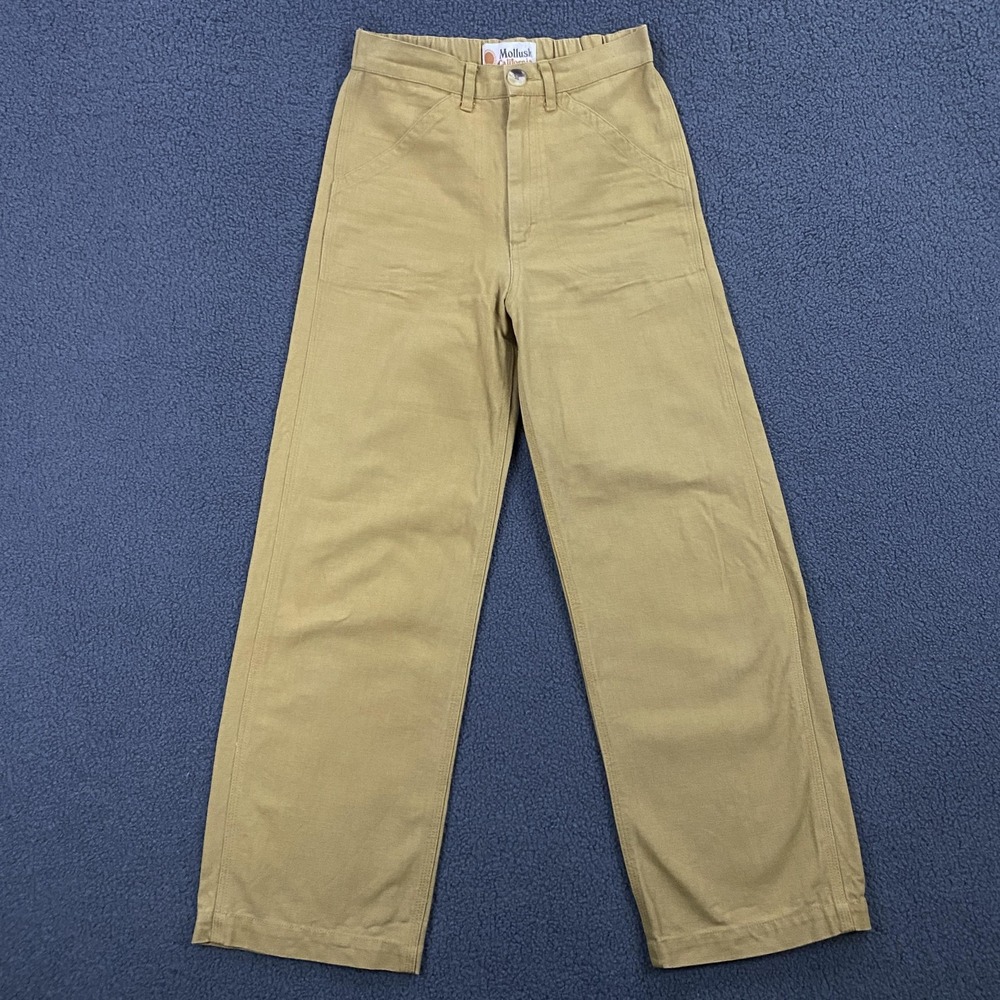 Mollusk California Pants Womens XS Canvas High Rise Elastic Waist Cotton Surfer